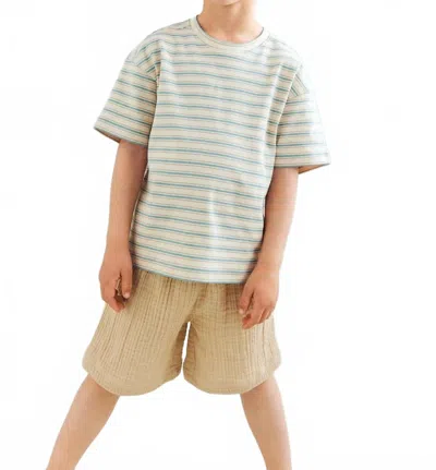 Wheat Kid's Atlasz Pull-on Shorts In Warm Sand In Gray
