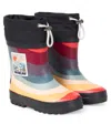 Wheat Logo Rain Boots In Multi