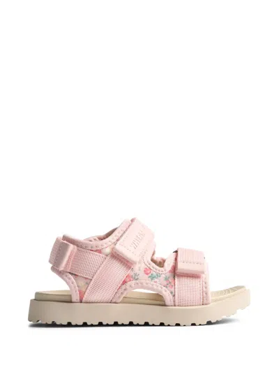 Wheat Kids' Mandy Floral-print Sandals In Pink