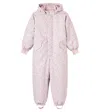 Wheat Miko Floral Padded Snowsuit In Pink