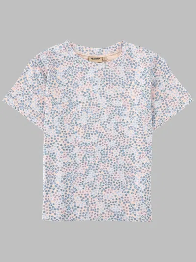 Wheat Mini Short Sleeve T-shirt For Girls In Grey