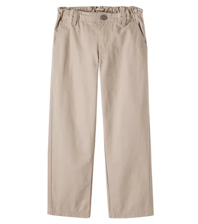 Wheat Kids' Orla Cotton Chinos In Neutral