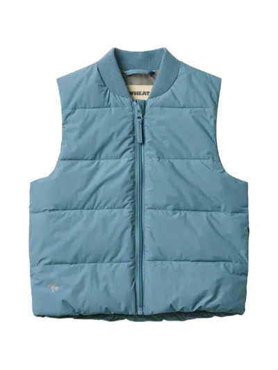Wheat Kids' Padded-design Gilet In Blue