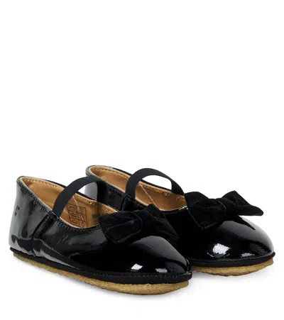 Wheat Kids' Rosen Patent Leather Mary Jane Flats In Black