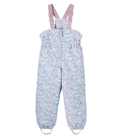 Wheat Kids' Sal Floral Ski Salopettes In Multi