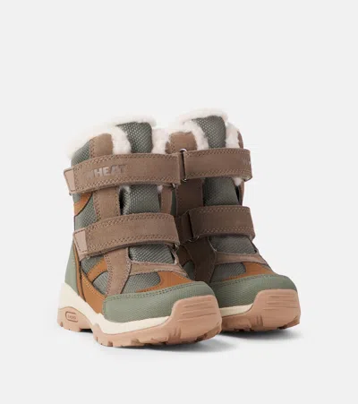 Wheat Trailor Tex Suede-trimmed Boots In Brown