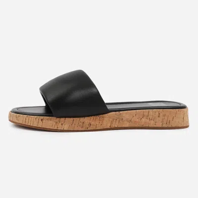 Where's That From Wheres That From Pu Julia Flatform Sliders Sandal Ladies