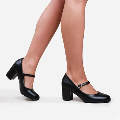 Where's That From Wheres That From Wheres Block Heel Mary Jane Pumps In Black Pu
