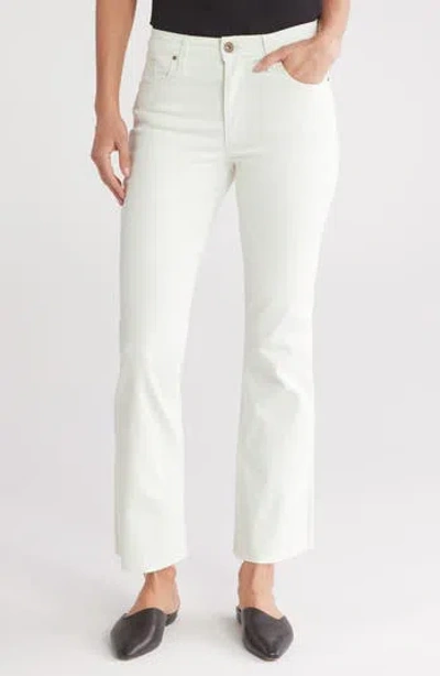 Whetherly Beverly High Waist Ankle Flare Leg Jeans In Ecru