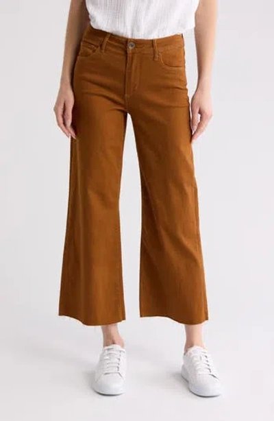 Whetherly Brooklyn High Waist Wide Leg Jeans In Cinnamon