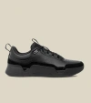 While On Earth™ Leather Trainer In Black