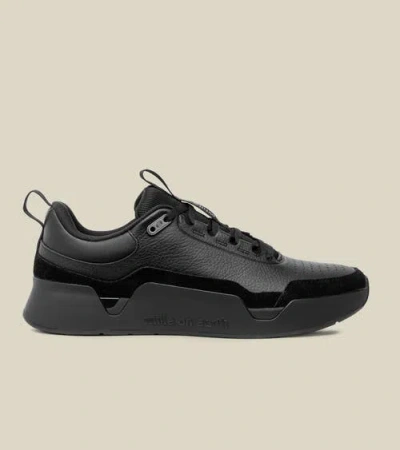 While On Earth™ Leather Trainer In Black