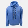 While We're Awake Women's Braid On Braid Light Blue Hoodie In Blue