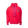 While We're Awake Women's Dark Braid On Braid Red Hoodie In Red