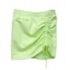 While We're Awake Women's Green Mini Skirt In Green