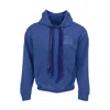 While We're Awake Women's Multi String Dark Blue Hoodie In Blue