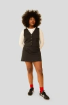 Whimsy + Row Bowie Vest In Black Pinstripe