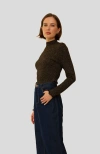 Whimsy + Row Gigi Top In Black Sparkle