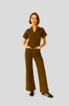 Whimsy + Row Logan Jumpsuit In Hunter