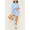 Whimsy + Row Marissa Boxer Short In Blue Stripe In Blue