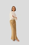 Whimsy + Row Marni Skirt In Gold