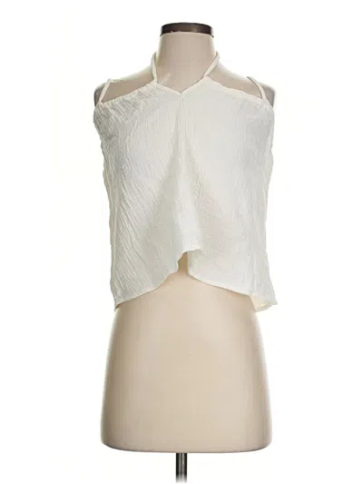 Pre-owned Whimsy + Row Tank Top Ivory Halter Neckline Tops