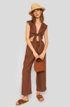 Whimsy + Row Valentina Top In Chocolate