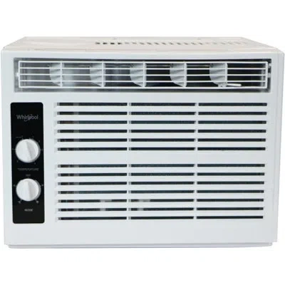 Whirlpool 5,000 Btu 115v Window-mounted Air Conditioner With Mechanical Controls In White