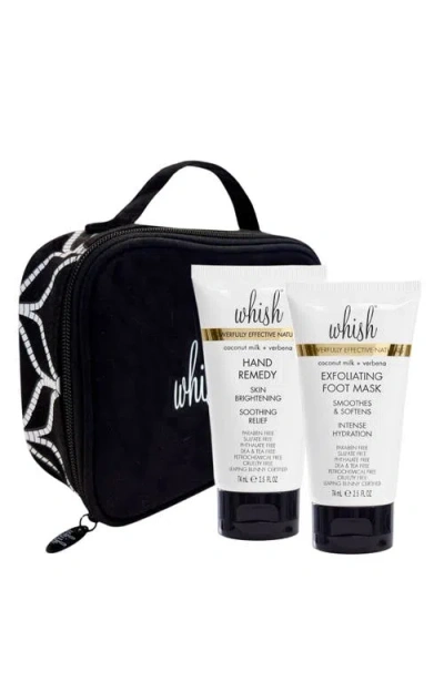 Whish Beauty Coconut Milk + Verbena Exfoliating Foot Mask And Hand Remedy Set In Transparent