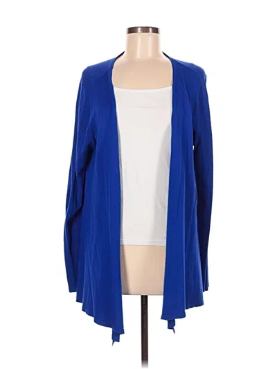 Pre-owned Whisper Knit By Louis Dell'olio Cardigan Sweater In Blue