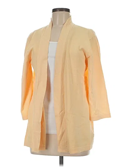 Pre-owned Whisper Knit By Louis Dell'olio Cardigan Sweater In Yellow