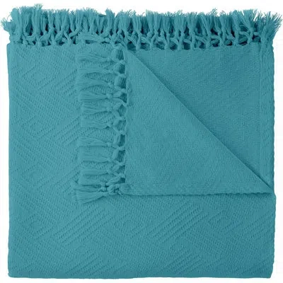 Whisper Organics 100% Cotton Blanket In Aegean