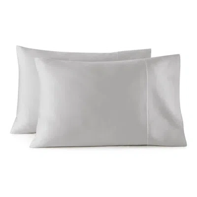Whisper Organics 100% Organic Cotton Pillow Cases Standard Size Set Of 2-100% Cotton Pillowcases Gots Certified 500 T In Gray