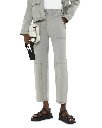 Whistles Alice Pocket Detail Trousers In Khaki