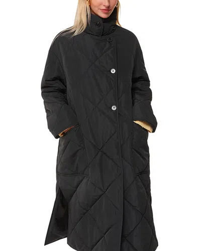 Whistles Alice Quilted Coat In Black