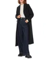 Whistles Amalia Longline Coat In Navy