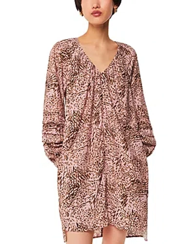 WHISTLES ANIMAL SWIRL COCOON DRESS