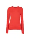 Whistles Annie Sparkle Crewneck Top In Red