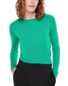 Whistles Womens Green Annie Crew-neck Sparkle-knit Jumper In Green