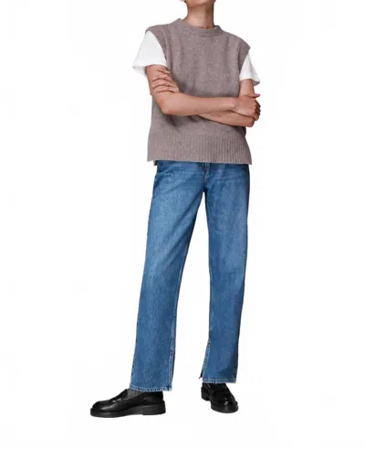 Whistles Authentic Side Split Jean In Denim In Blue