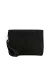 Whistles Avah Zip Clutch In Black