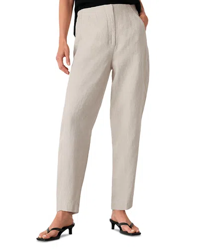 Whistles Barrel Pants In Gray