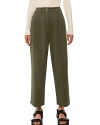 Whistles Bethany Barrel Leg Trouser In Khaki