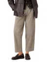 Whistles Bethany Barrel Leg Trousers In Taupe