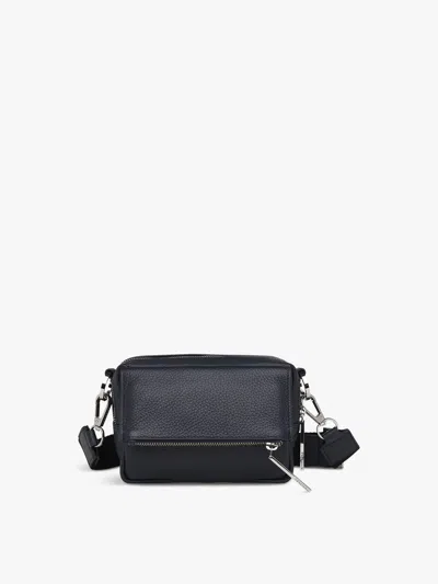 Whistles Bibi Leather Crossbody In Navy