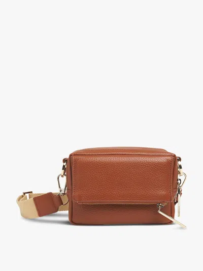 Whistles Bibi Leather Crossbody In Tan