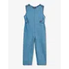 Whistles Girls Blue Kids Sydney Sleeveless Cotton-chambray Jumpsuit 3-12 Years In Blue