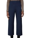 Whistles Camilla Cropped Wide Leg Pants In Navy