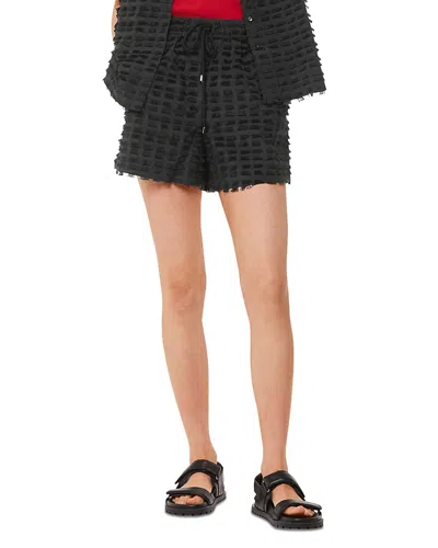 Whistles Camilla Fringed Shorts In Black