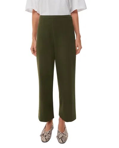 Whistles Camilla Wide Leg Pants In Khaki